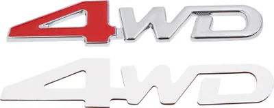 Produktbild von Autoaufkleber Metall 4WD-Muster für die Karosserie Dekoratives Emblem, Abzeichen Aufkleber