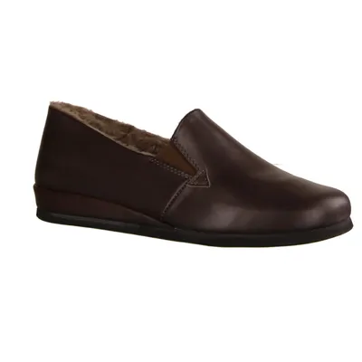 Immagine prodotto di Rohde 6420-71 pantofola da uomo, espresso, pelle, NUOVO, fodera calda - casa - pantofole pantofola da uomo, marrone, pelle (softnappa)