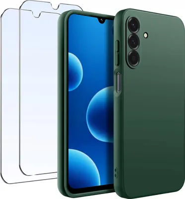 Zdjęcie produktu dla ZESTAW Etui do Samsung A26 5G Matowe Silikon 2 SZTUKI SZKŁO