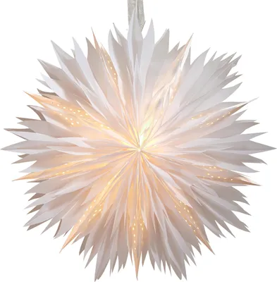 Produktbild von Großer Papierstern Dis, perforiert, weiß, Ø 60cm