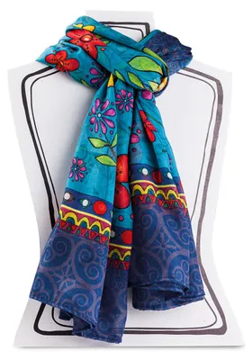 Image de Egan BELLAMORE Pashmina turquoise 180 x 110 cm