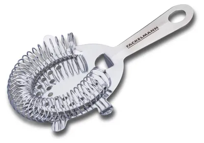 Produktbild von Fackelmann Bar-Sieb aus hochwertigem Edelstahl Perfekt für professionelle Cocktails und Mixgetränke, 15 x 11,5 x 3,7 cm, silber