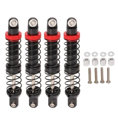 Obrázok produktu pre 4 kusy RC tlmičov z hliníkovej zliatiny, nastaviteľné, s dvojitou pružinou, pre RC autá 1/10 crawler, 70 mm/2,8 palca