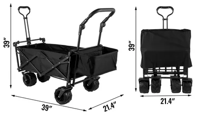 Produktbild von Bolderkar - Bollerwagen - Klappbarer - Gartenwagen - Gartenkarre - Gartentrolley