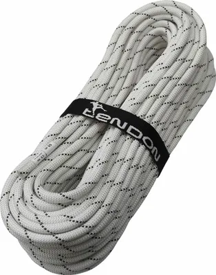 Statikseil CONTRA 105 von Tendon; weiß mit schwarzem Logo; für Kletteranwendungen.