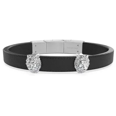 Image de Guess - Bracelet - Hommes - Acier inoxydable/cuir - Lion King - JUMB01311JWSTT/U