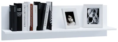 Immagine prodotto di Mensola appesa in legno | Scaffale salvaspazio | Dimensioni: H. 30 x W. 102 x D. 20 cm | Elegante mensola appesa | Scaffale di stoccaggio | Libreria | Tavola da parete - Usilo