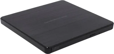 Obrázok produktu pre Hitachi-LG Slim Portable DVD-Writer, Čierna, Podávač, Desktop/Laptop, DVD±RW, USB 2.0, 60000 h