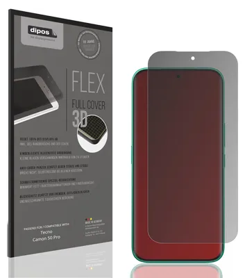 Produktbild von Full Cover Privacy Blickschutzfolie für Tecno Camon 50 Pro Folie Anti-Shock