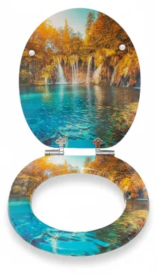 Image de InAndOutdoorMatch - Siège de toilette en bois - Fermeture douce, Image générée par une IA
