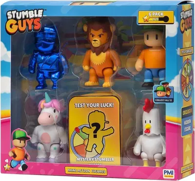 Produktbild von Stumble Guys Actionfigur 7.5 Cm 6 Einheiten Mehrfarbig Mehrfarbig One Size