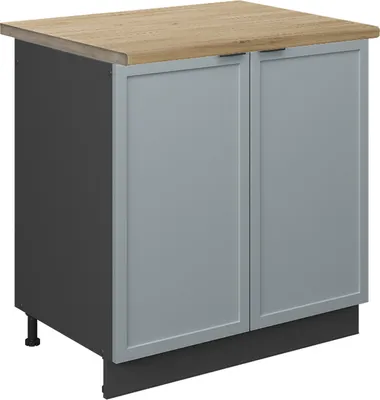 Imagen del producto de Armario bajo para fregadero Vicco Fame-Line Azul claro-gris 80 cm , ET Roble, Model 50660