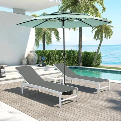 Image de Parasol - Parasol de jardin - Parasol - Protection solaire d'extérieur - Structure en aluminium - 3 mètres - Résistant aux UV et à l'eau