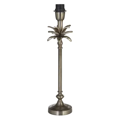 Produktbild von Schreibtischlampe Classic Palm Messing Chrom Ohne Lampenschirm 1 Licht E27