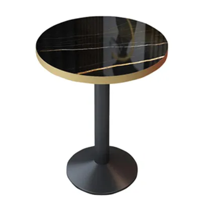 Immagine prodotto di 360Home Arredamento per la ristorazione Bar Caffè Ristoranti Arredamento per hotel Tavolo Tavolo da bistrot JBHT Nero oro 60*60*75cm