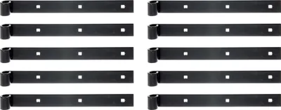 Produktbild von Alberts 862619 Ladenband, gerade, Abschluss gerade, schwarz, Rolle Ø14 mm, Größe 300 x 30 mm, 10er Set