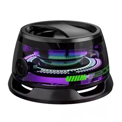 Obrázek produktu pro Bezdrátový přenosný mini reproduktor s RGB světelnými efekty, reproduktor k mobilnímu telefonu s magnetickým držákem – SONICRA