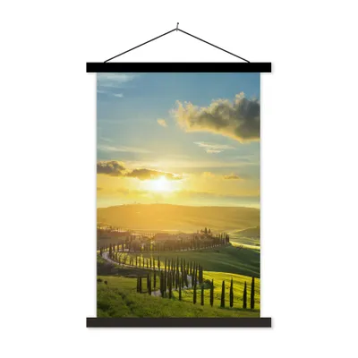 Produktbild von MuchoWow® Textilposter Toskana - Sonne - Italien 40x60 cm mit schwarzem Rahmen - Wanddekorationen