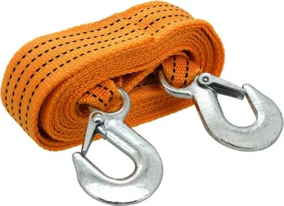 Obrázek produktu pro Compass 01237 - Lano tažné ploché 3000kg s karabinami