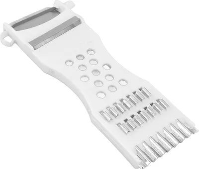 Immagine prodotto di Jumada's – Utensile da cucina 2 in 1 – Grattugia e pelapatate – Adatto per frutta e verdura – Acciaio inossidabile – Bianco