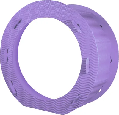 Produktbild von itenga Laternen Rohling rund aus 3D-Wellpappe LILA