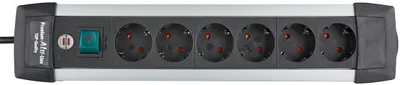 Produktbild von Brennenstuhl -Alu-Line Steckdosenleiste 10-fach 3m H05VV-F 3G1,5, 1391000010