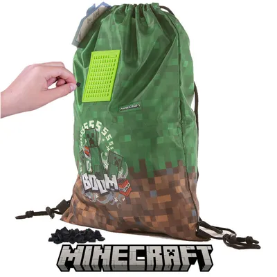 Obrázok produktu pre PIXIE CREW - MINECRAFT vak na chrbát zeleno-hnedý