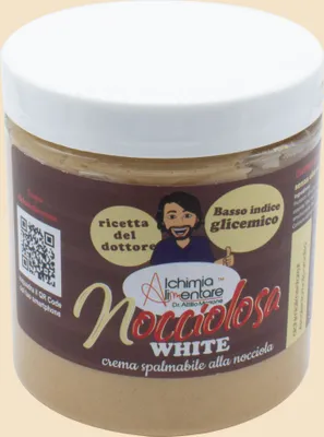 Produktbild von Alchimialimentare - Nocciolosa White - Haselnussaufstrich, Fructose, Glutenfrei, 6 x 250g