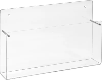 Produktbild von Wandprospekthalter DIN A5 Querformat  Acrylglas Wandprospektständer Flyerhalter Wandmontage