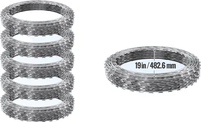 Zdjęcie produktu dla Drut kolczasty, osłona 44,8 m, kształt podwójnej spirali, SRBW175
