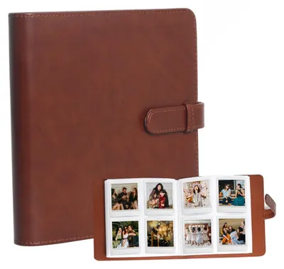 Fotoalbum für Instax Square, 288 Fächer, braun