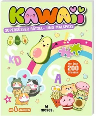 Produktbild von KAWAII Supersüßer Rätsel- und Malspaß