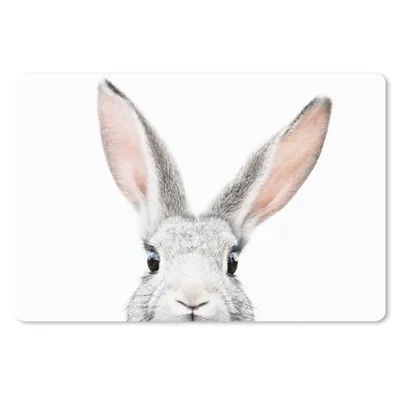 Produktbild von MuchoWow® Mauspad Mousepad Kaninchen - Tiere - Natur - Weiß 27x18 cm - Mousepads - Maus Mat - Pad - Mausunterlage - Büroartikel - Desk Matten