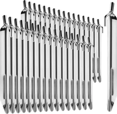 Produktbild von com-four® 32x Zelt-Heringe aus Stahl - robuste Erdnägel in V-Form für Camping