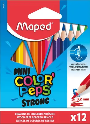 Immagine prodotto di maped 862812 COLOR'PEPS STRONG matite colorate colori assortiti
