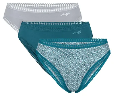 Produktbild von sloggi Damen Tai-Slip Blue GO Crush 3-Pack multiplecolours22 - Größe S