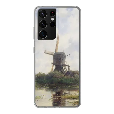 Produktbild von MuchoWow® Handyhülle Schutzhülle Hülle für Samsung Galaxy S21 Ultra Malerei - Mühle - Alte Meister Silikon Softcase Handy Hülle - Mobiltelefon