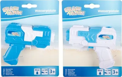 Produktbild von Wasserpistole blau/weiß, sortiert, 11 cm