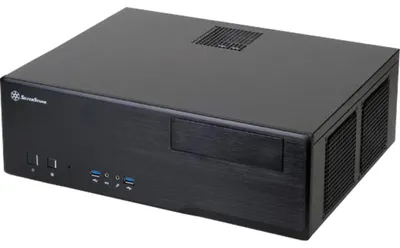 Image de SilverStone Grandia GD05 - HTPC - PC - aluminium - plastique - SECC - noir - DTX,Micro ATX,Mini-ITX - Bureau à domicile