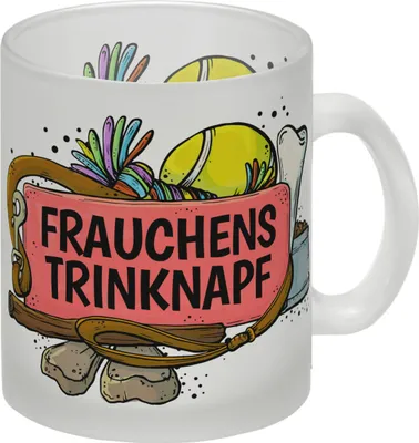 Produktbild von Frauchens Trinknapf Glas Tasse