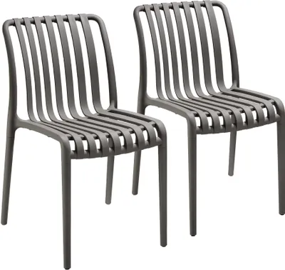 Produktbild von tectake® Gartenstühle Alcudia, wetterfest, stapelbar