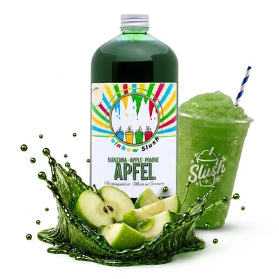 Produktbild von Rainbow Slush Sirup Apfel Geschmack 1L 1:5 AZO & glyzerinfrei