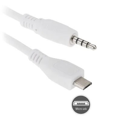 Produktbild von I57 Micro USB auf 3,5 mm Kabel, 3,5mm Klinke to micro USB Stecker Auto AUX Audio