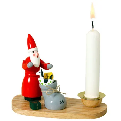 Obrázek produktu pro Svícen Father Christmas Výška=8cm NOVINKA