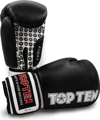 Produktbild von Boxhandschuhe Fight  Schwarz 12oz
