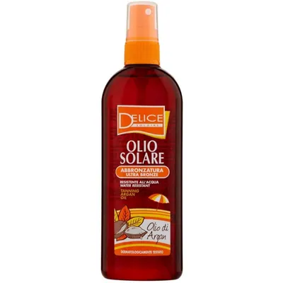 Produktbild von DELICE Bräunungsöl mit Arganöl, Kokosöl & Vitamin E 150 ml