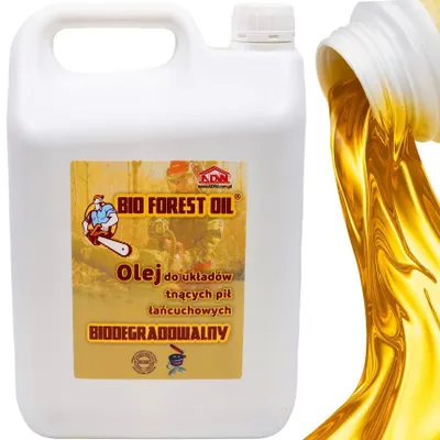 Zdjęcie produktu dla Olejdo pił 5L, przeznaczony do smarowania łańcucha pił łańcuchowych. Olej do pił łańcuchowych
