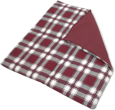 Produktbild von Rapssamenkissen 40x40cm 4-Kammer groß Flanell karo-rot - Wärmekissen - Körnerkissen