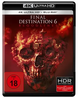 Produktbild von PLAION Final Destination 6: Bloodlines (4K-UHD), Film, Blu-ray, Deutsch, Englisch, Spanisch, Französisch, Italienisch, 110 min, Horror, Dänisch, Finnisch, Norwegisch, Schwedisch