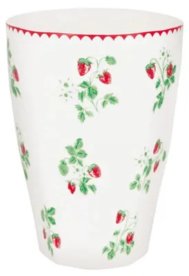 Produktbild von Greengate French Latte Becher Berry White